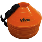 >> VIVO 2" Marker Cones With Carry Strap (Pack of 25)
